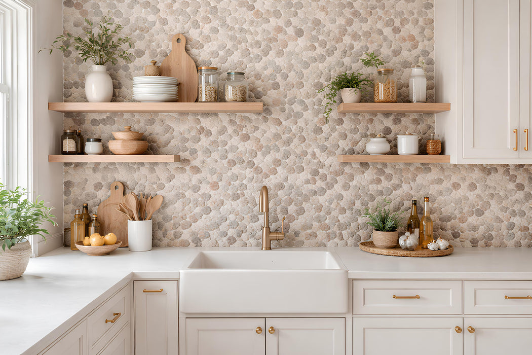 Tumbled Pebble Mosaics