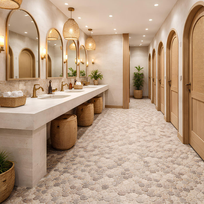 Tumbled Pebble Mosaics
