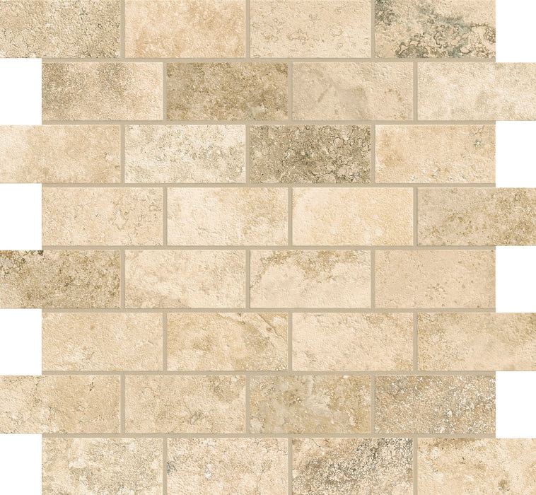Trail Cross Cut Brick Mosaic