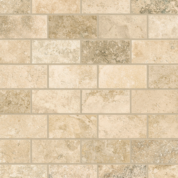 Trail Cross Cut Brick Mosaic