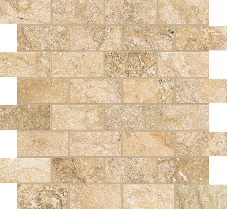Trail Cross Cut Brick Mosaic