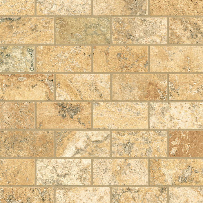 Trail Cross Cut Brick Mosaic