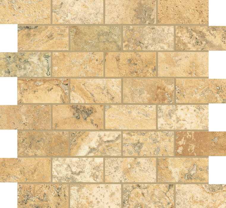 Trail Cross Cut Brick Mosaic