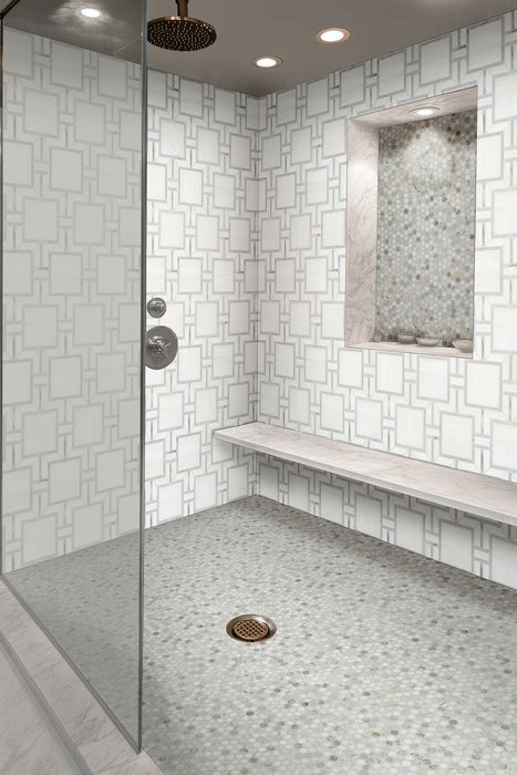 Bianco Dolomite Mosaics