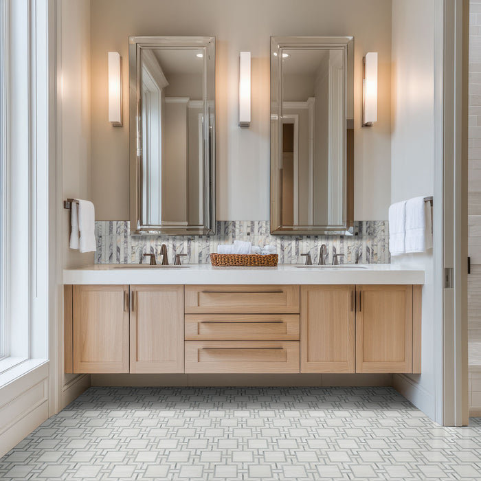 Bianco Dolomite Mosaics