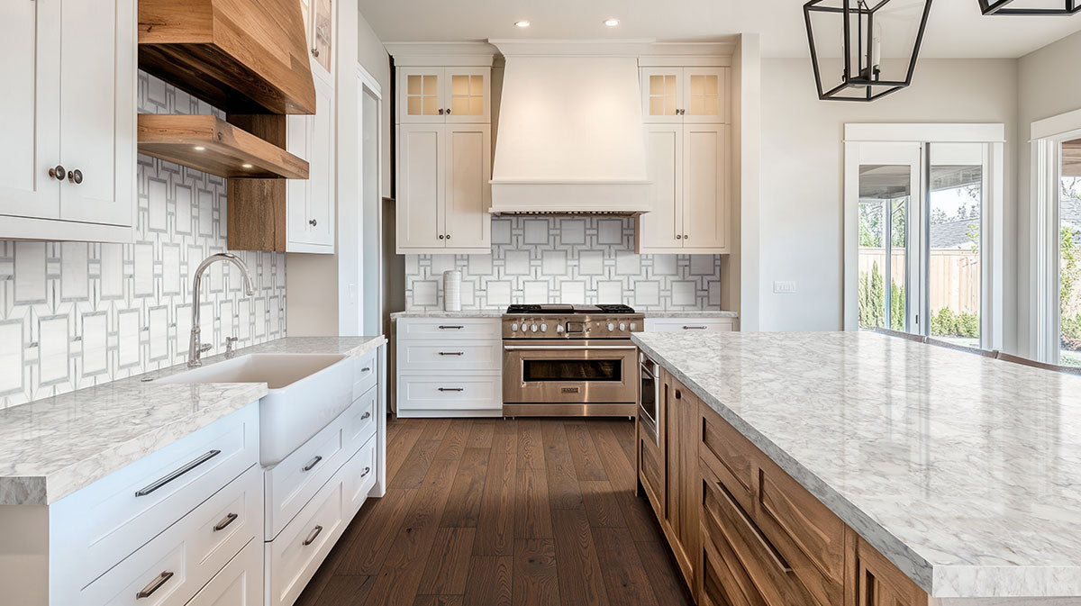 Bianco Dolomite Mosaics