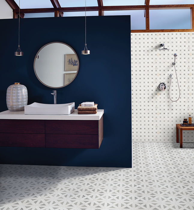 Bianco Dolomite Mosaics