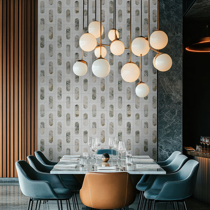 Bianco Dolomite Mosaics