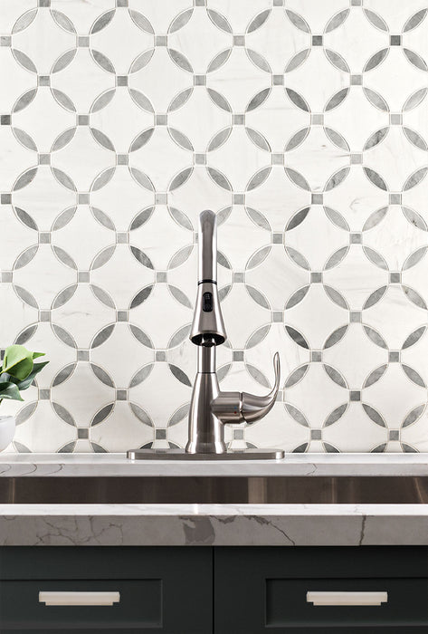 Bianco Dolomite Mosaics