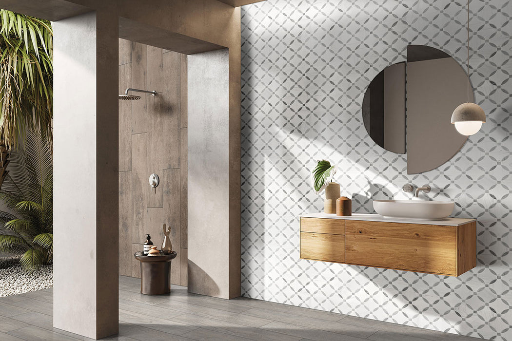 Bianco Dolomite Mosaics