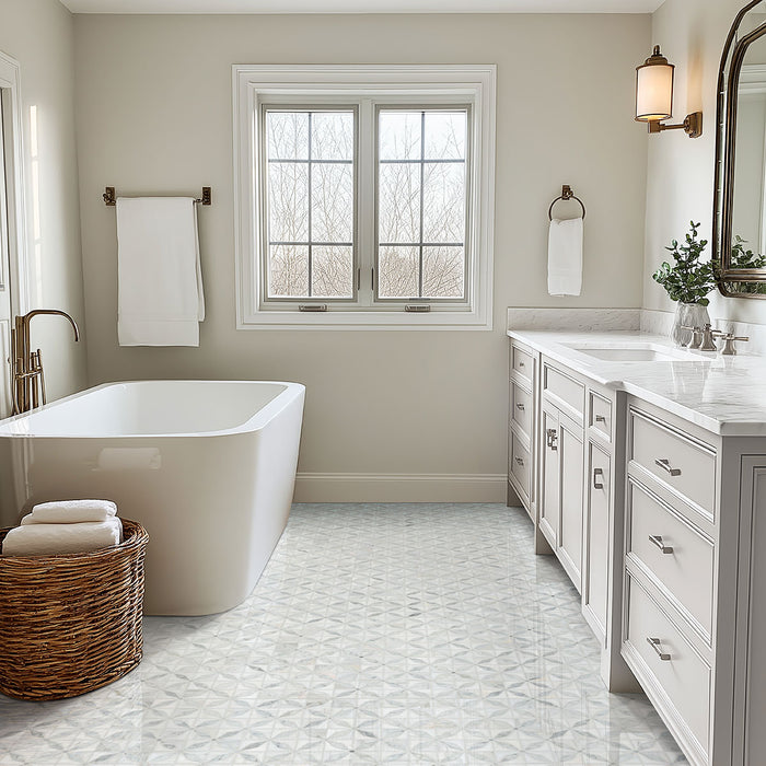 Bianco Dolomite Mosaics