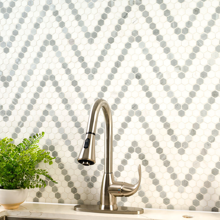 Bianco Dolomite Mosaics