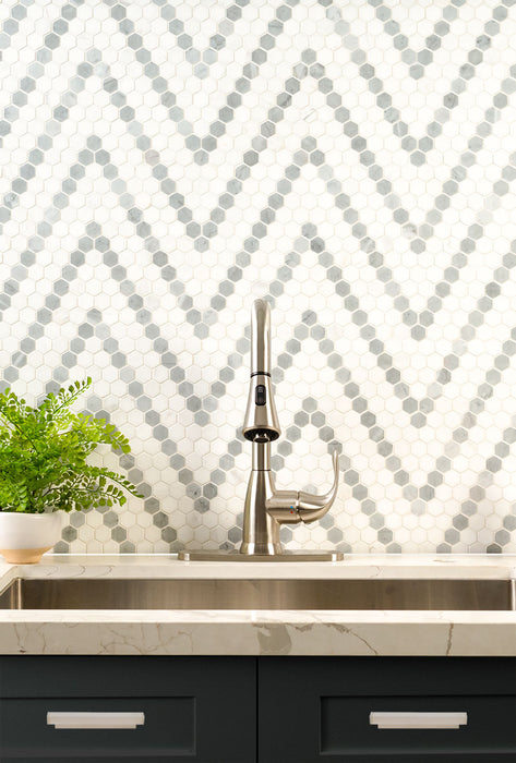 Bianco Dolomite Mosaics