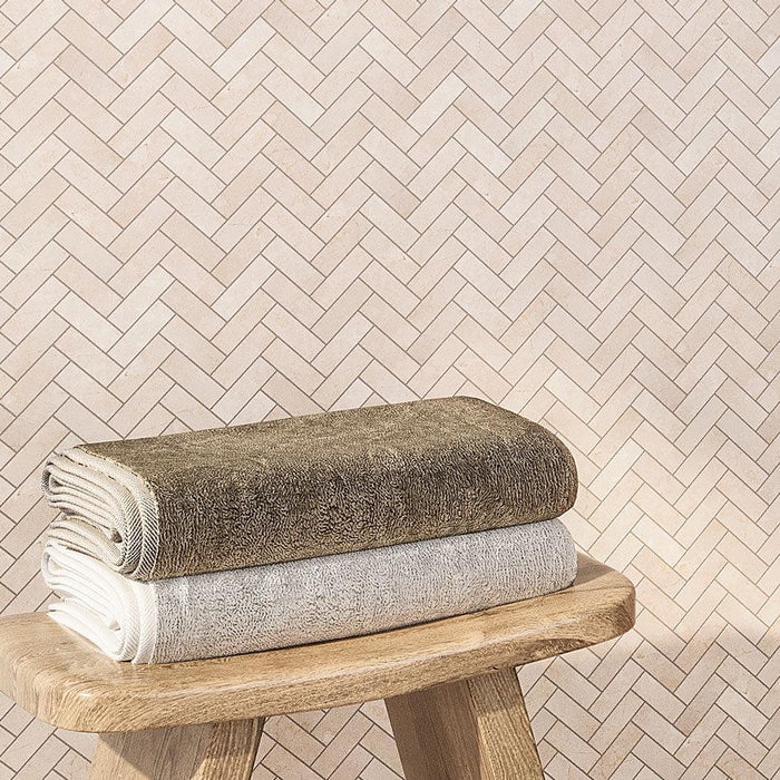 Crema Marfil Herringbones