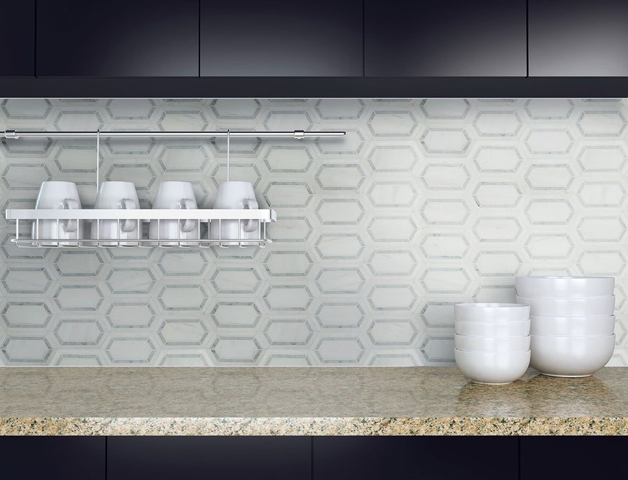 Bianco Dolomite Mosaics